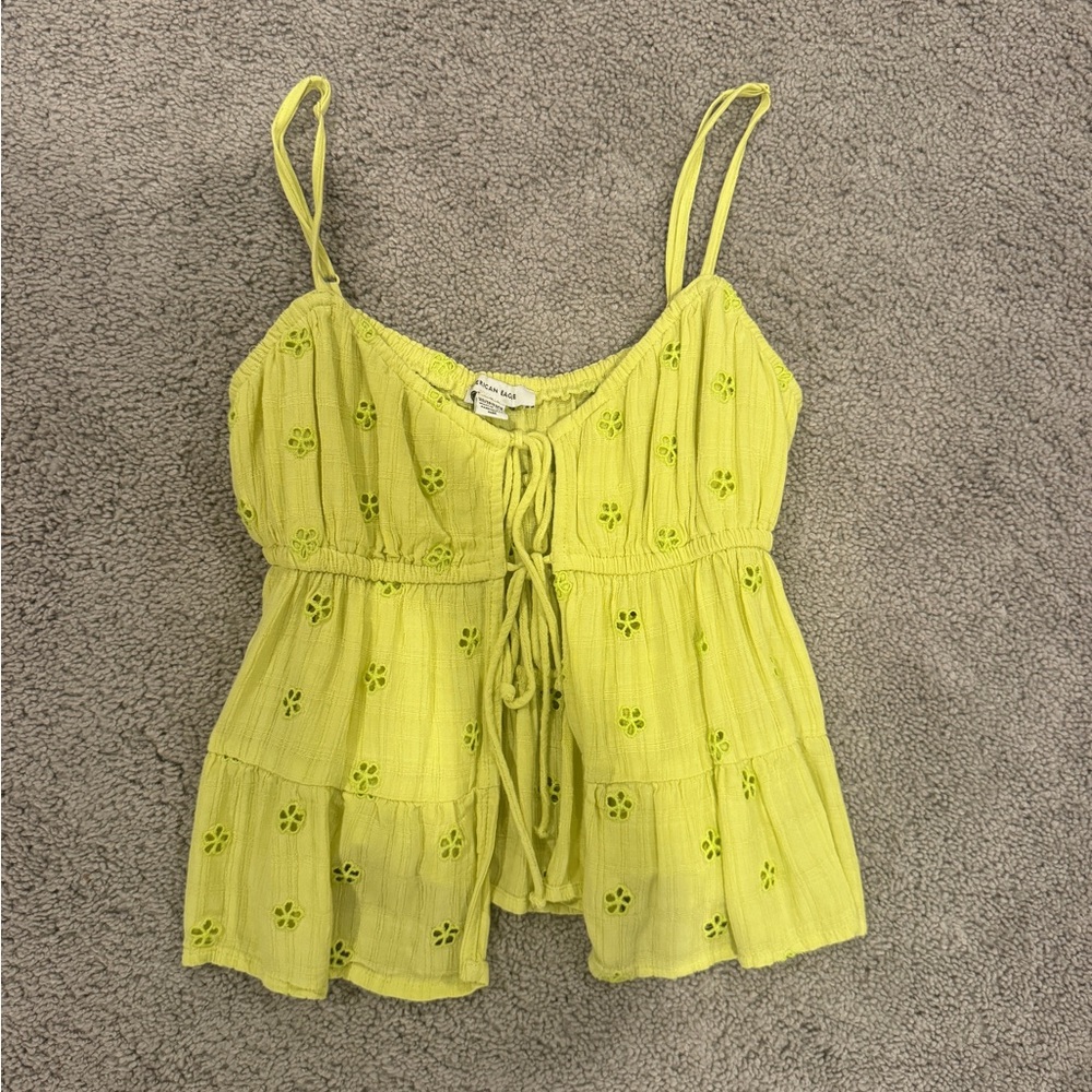American Eagle tie front tank XS
